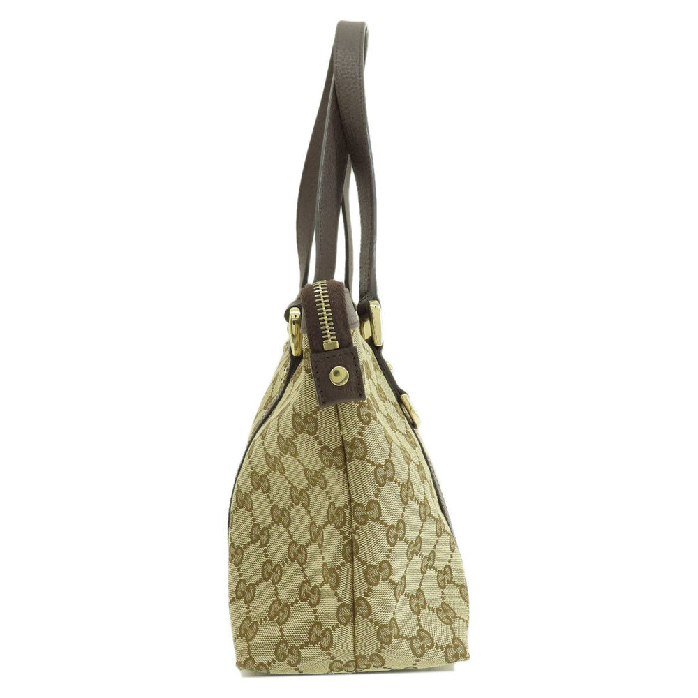 Gucci GG Tote Bag Canvas Leather Brown - Picture 3 of 9